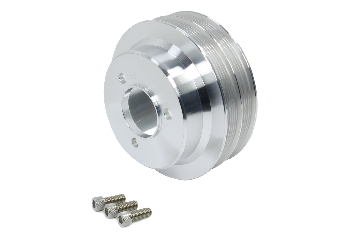 March Performance 7331 BBC Crank Pulley Natural Serpentine March Performance 7331