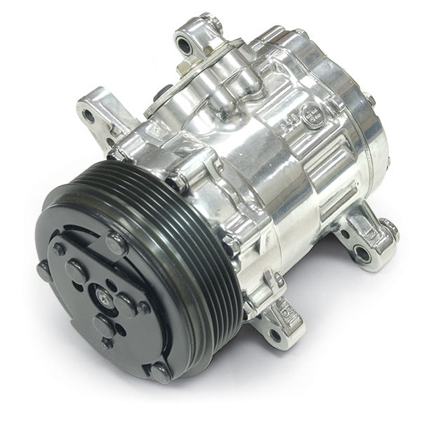 March Performance P412 Sanden Style Chrome AC Compressor March Performance P412