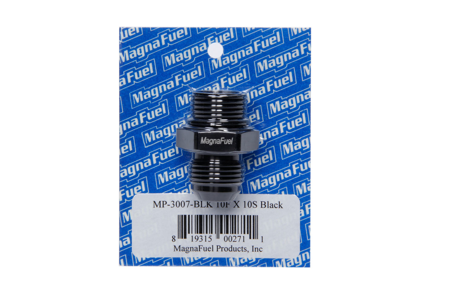 Magnafuel Racing Fuel Systems MP-3007-BLK #10an to #10an Straight Fitting Black Magnafuel Racing Fuel Systems MP-3007-BLK