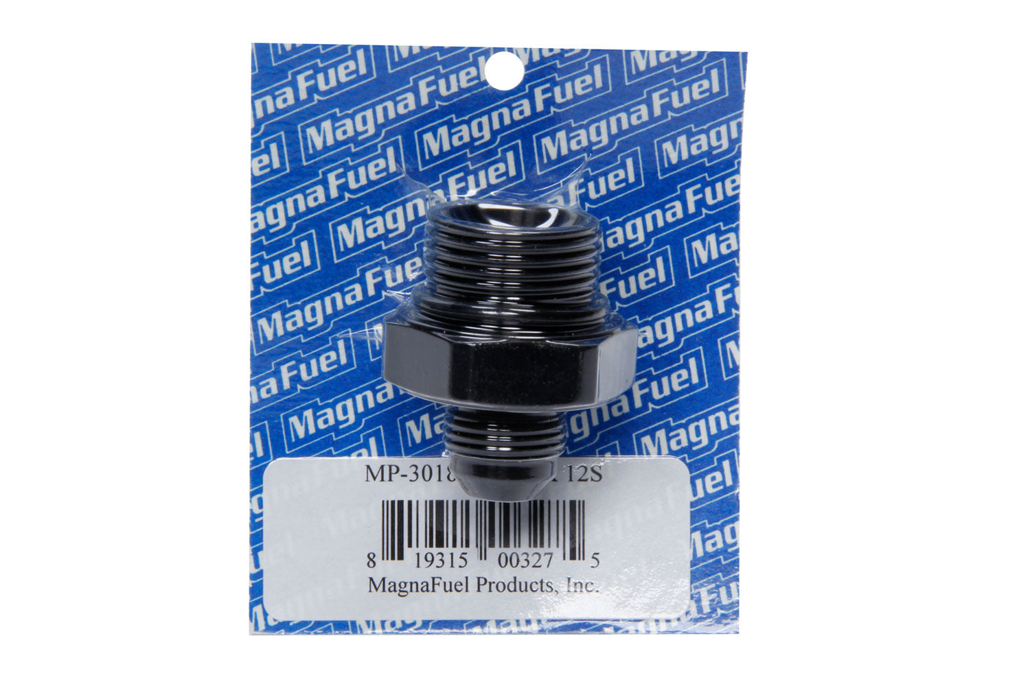 Magnafuel Racing Fuel Systems MP-3018-BLK #8 to #12 O-Ring Male Adapter Fitting Black Magnafuel Racing Fuel Systems MP-3018-BLK
