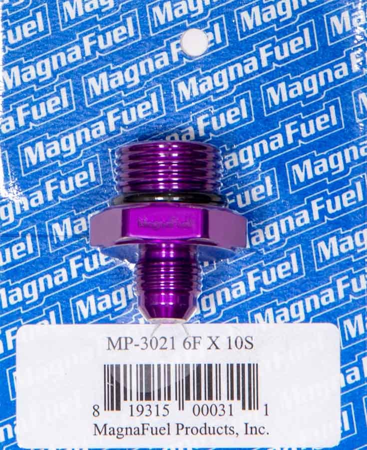 Magnafuel Racing Fuel Systems MP-3021 #6 to #10 O-Ring Male Adapter Fitting Magnafuel Racing Fuel Systems MP-3021