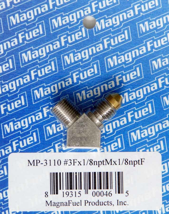 Magnafuel Racing Fuel Systems MP-3110 Jet Adapter Fitting - #3 x 1/8in x 1/8in w/Pill Magnafuel Racing Fuel Systems MP-3110