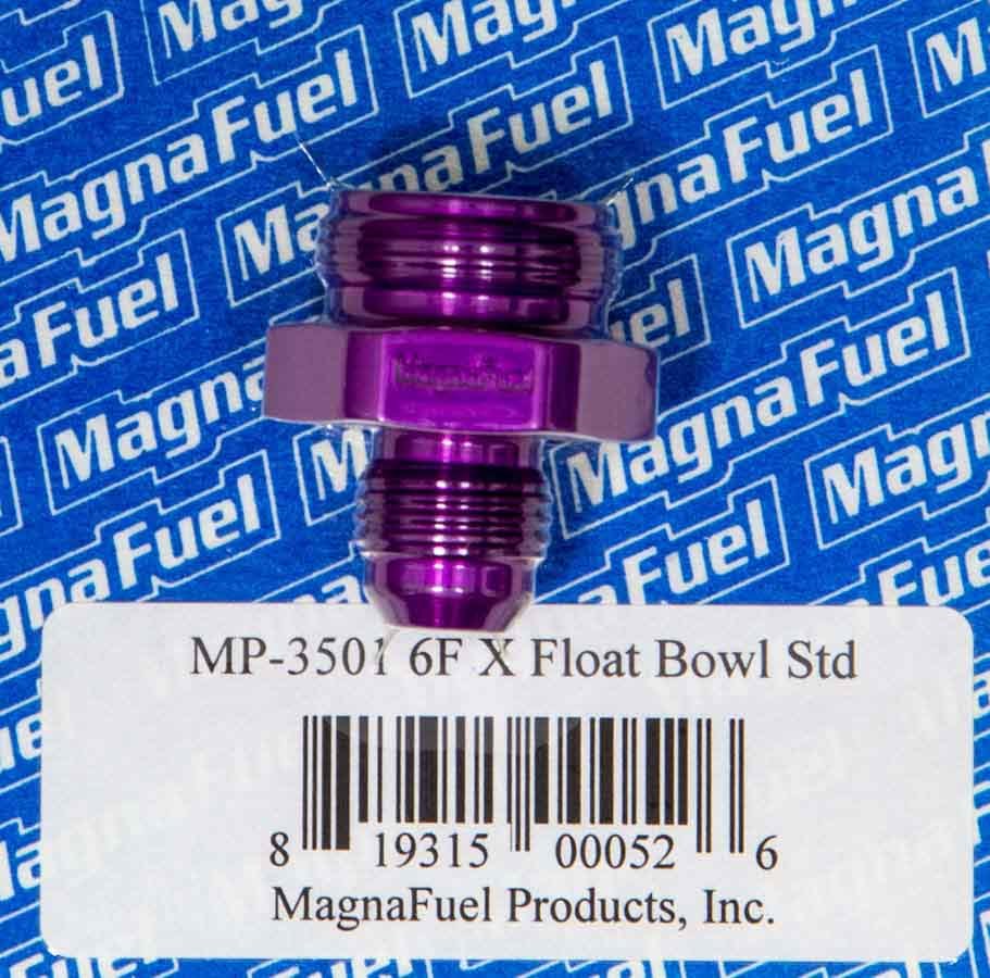 Magnafuel Racing Fuel Systems MP-3501 #6 Holley Float Bowl Fitting Magnafuel Racing Fuel Systems MP-3501
