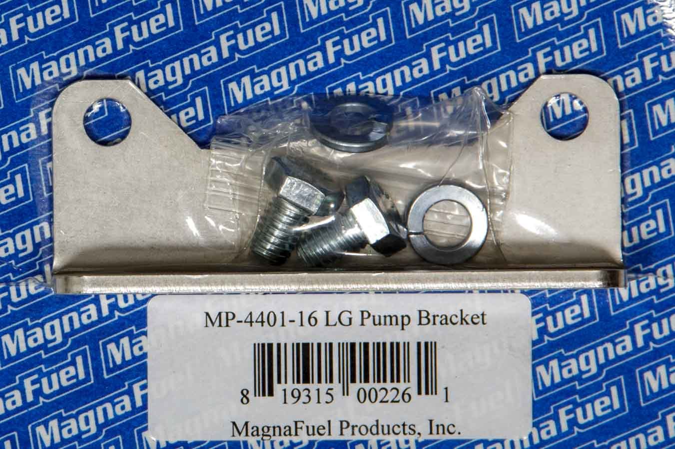 Magnafuel Racing Fuel Systems MP-4401-16 Std. Mounting Bracket  - Fuel Pump Clear Zinc Magnafuel Racing Fuel Systems MP-4401-16