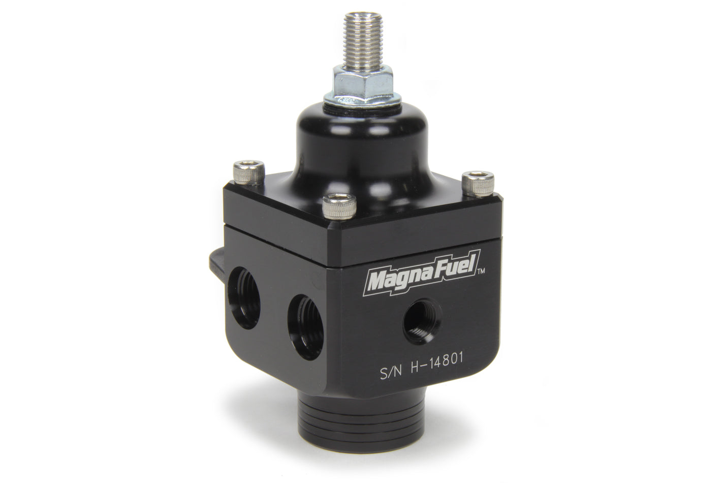 Magnafuel Racing Fuel Systems MP-9433-BLK 4-Port Fuel Regulator Black Magnafuel Racing Fuel Systems MP-9433-BLK