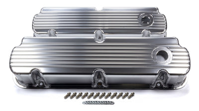 Mr Gasket 6841G SBF Cast Alm Valve Cover Set Finned Style Pol. Mr Gasket 6841G