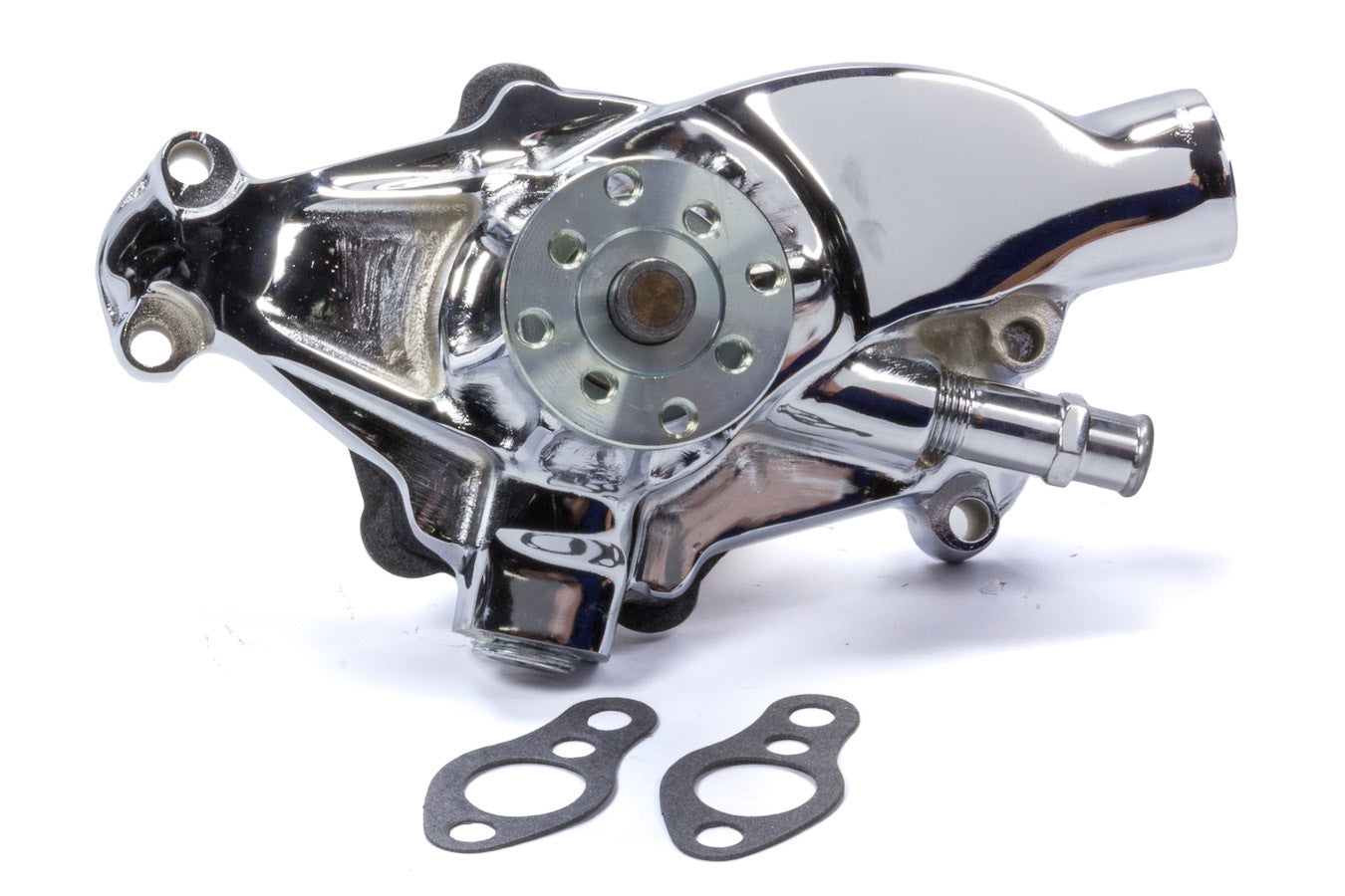 Mr Gasket 70108CG SBC Short Water Pump Iron w/Chrome Finish Mr Gasket 70108CG