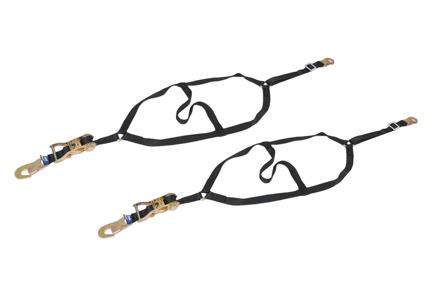 Mac's Tie Downs 111501 Dragster Front Nets Only Pair Flat Snap Hooks Mac's Tie Downs 111501