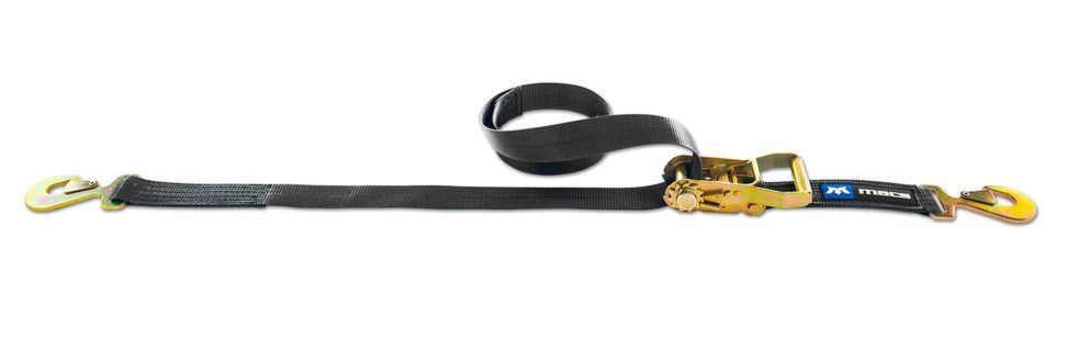 Mac's Tie Downs 121108 2in x 8ft Tie Down Strap Flat Snap Hook Mac's Tie Downs 121108