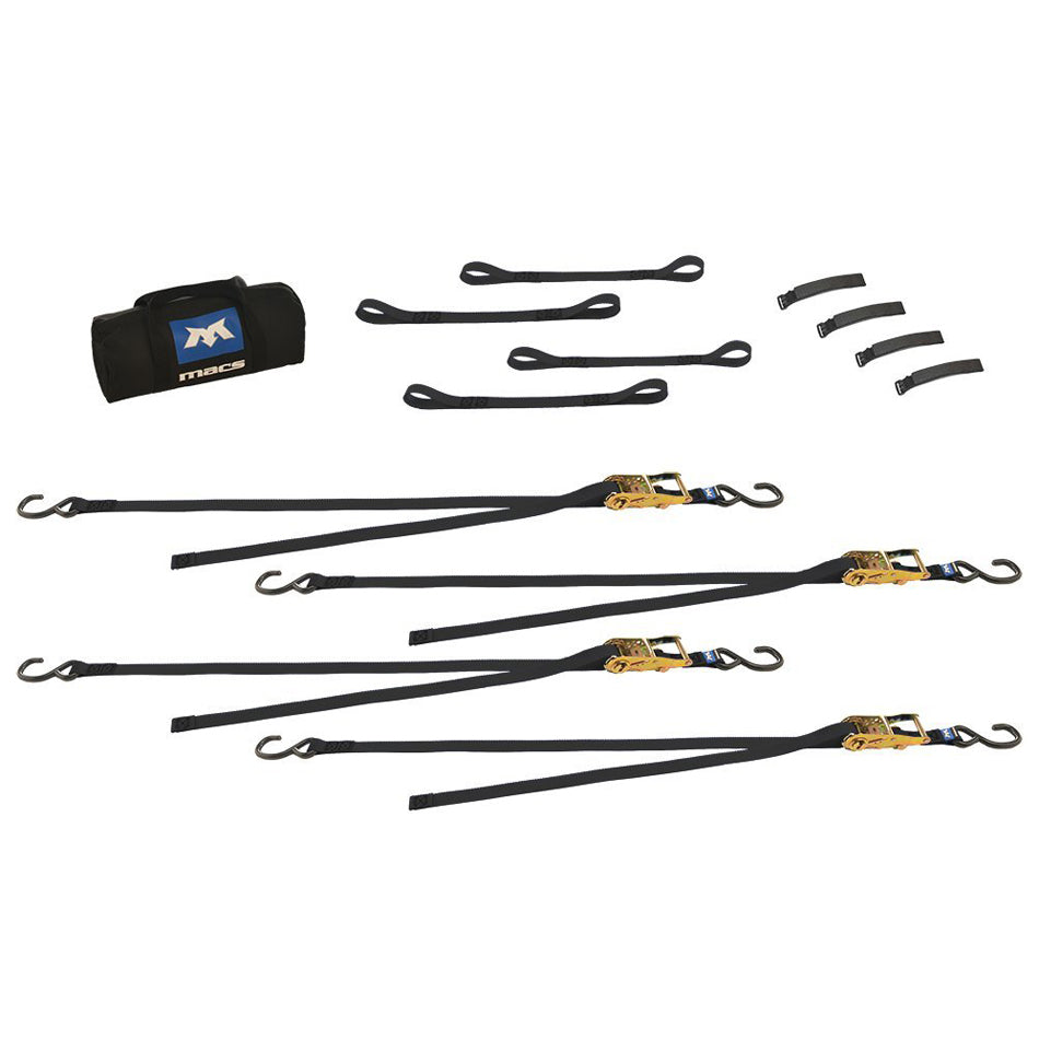 Mac's Tie Downs 510001 4 Tie Downs - Motorcycle Pack Mac's Tie Downs 510001