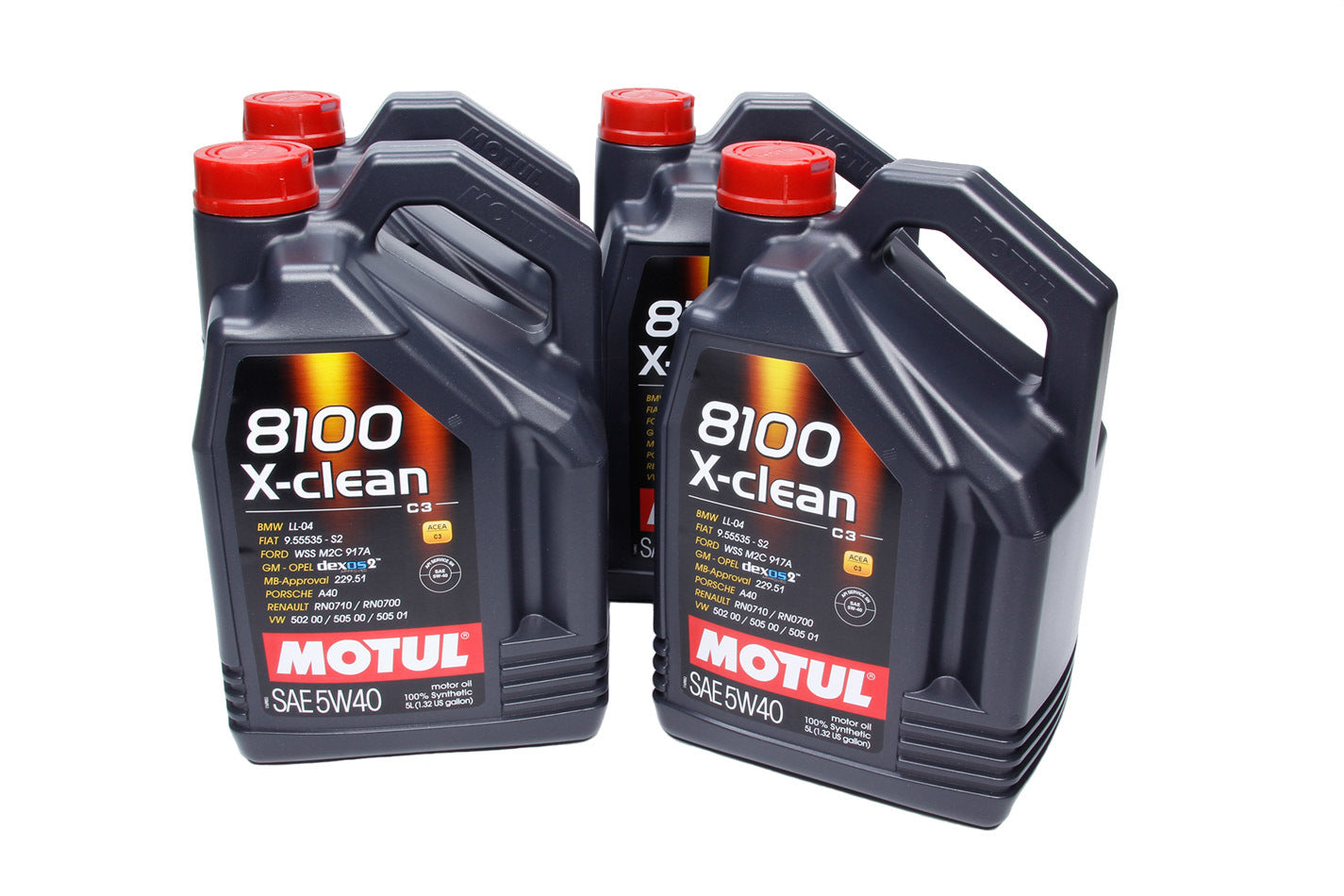 Motul 102051 8100 X-Clean 5w40 Case 4x5 Liter Dexos2 Motul 102051