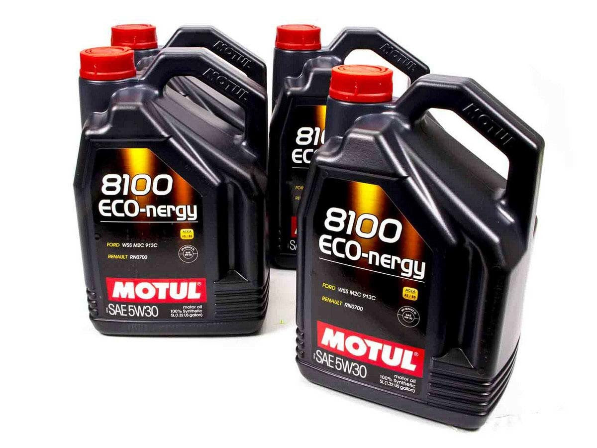 Motul 102898 8100 Eco-Nergy 5w30 Oil Case/4-5 Liters Motul 102898