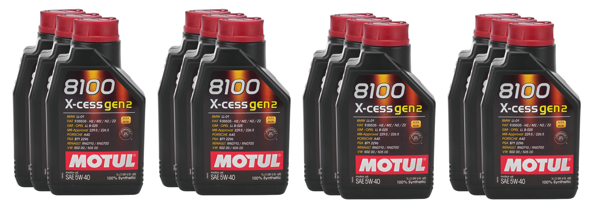 Motul 110904 8100 X-Cess 5w40 Case 12 x 1 Liter Motul 110904