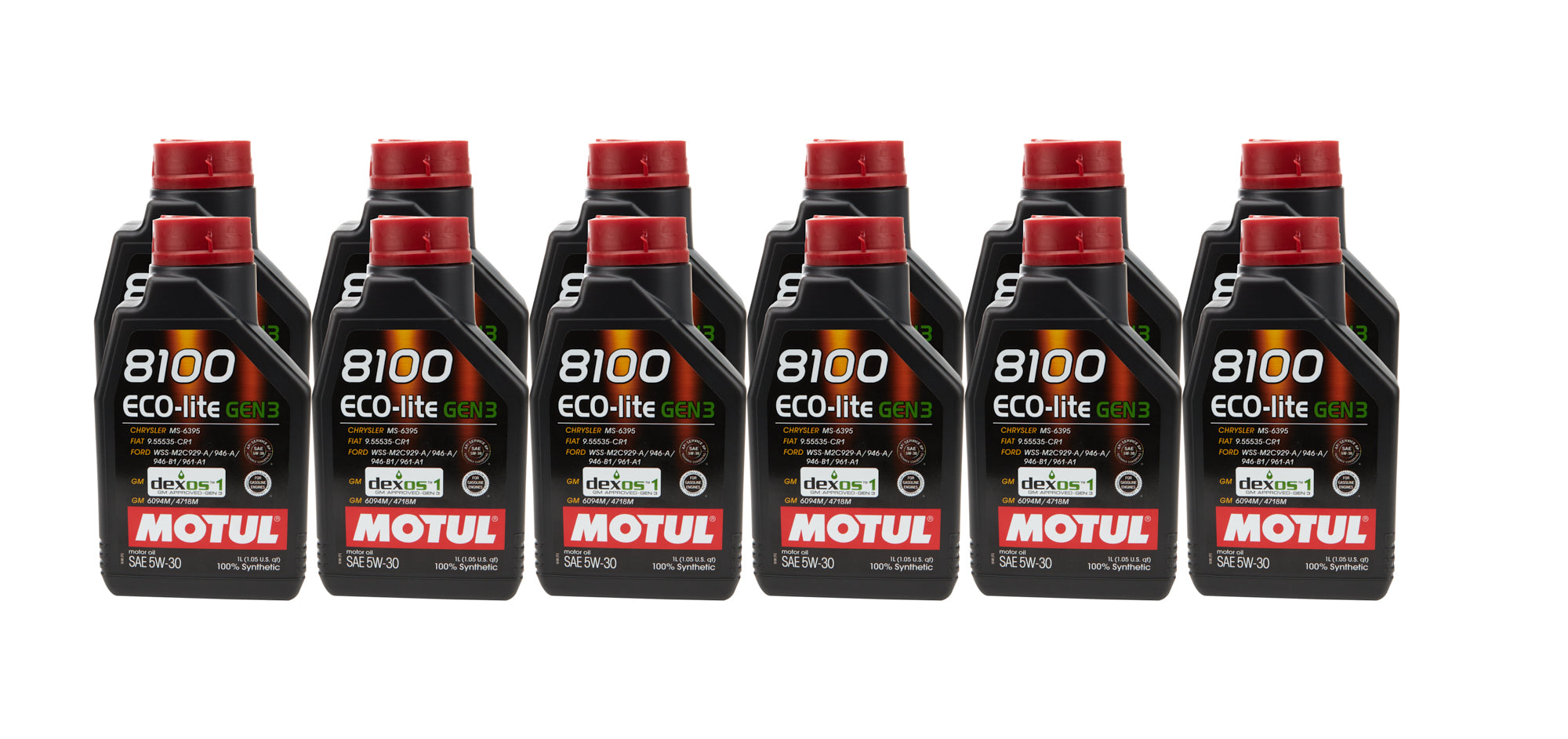 Motul 111361 8100 Eco-Lite Gen3 5w30 Case 12X1L Motul 111361