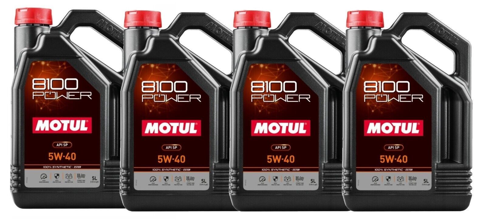 Motul 111809 8100 Power 5w40 Case 4 x 5 Liter Motul 111809