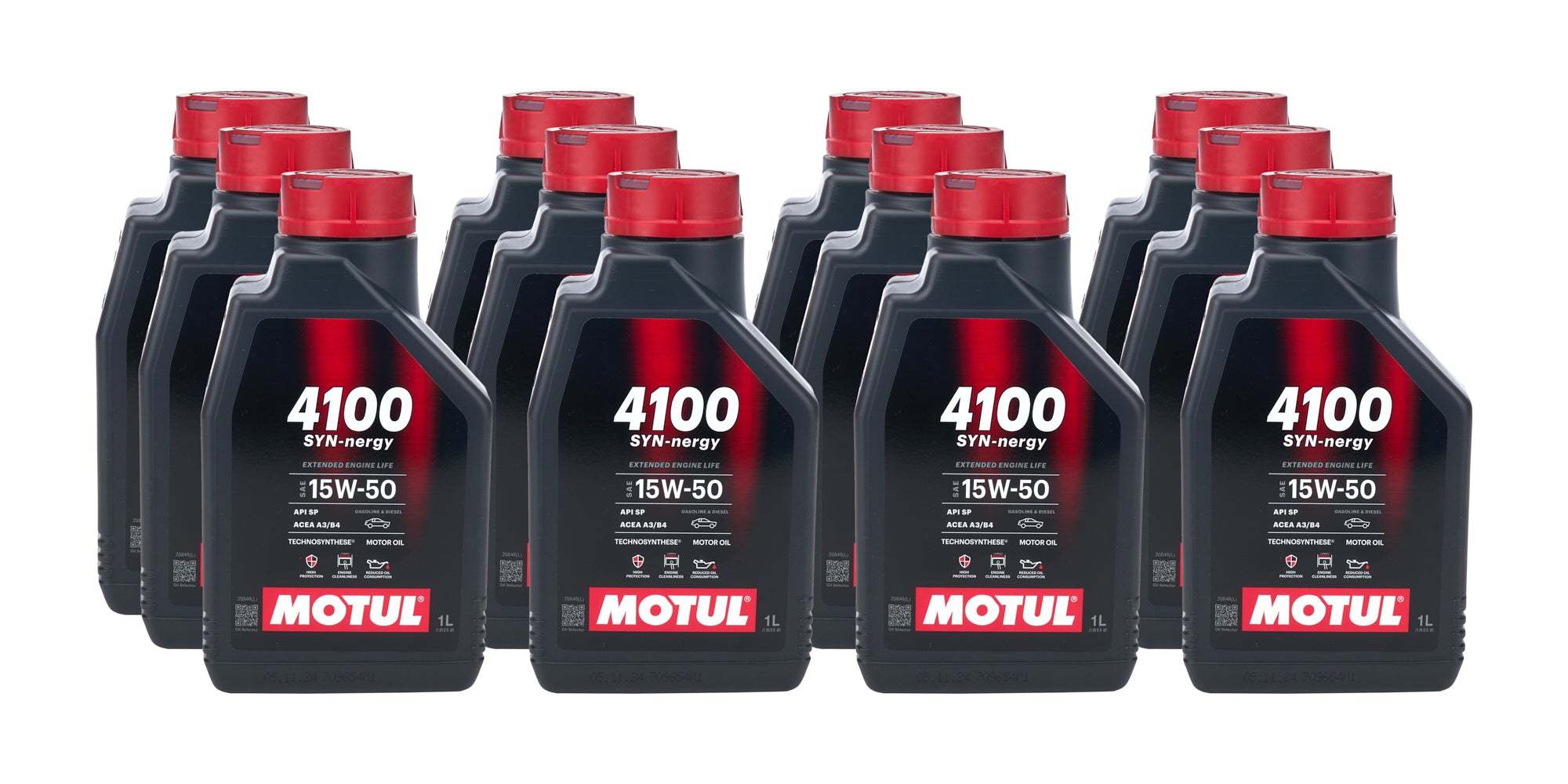Motul 113161 4100 Power 15w50 Oil Case 12 x 1 Liter Motul 113161