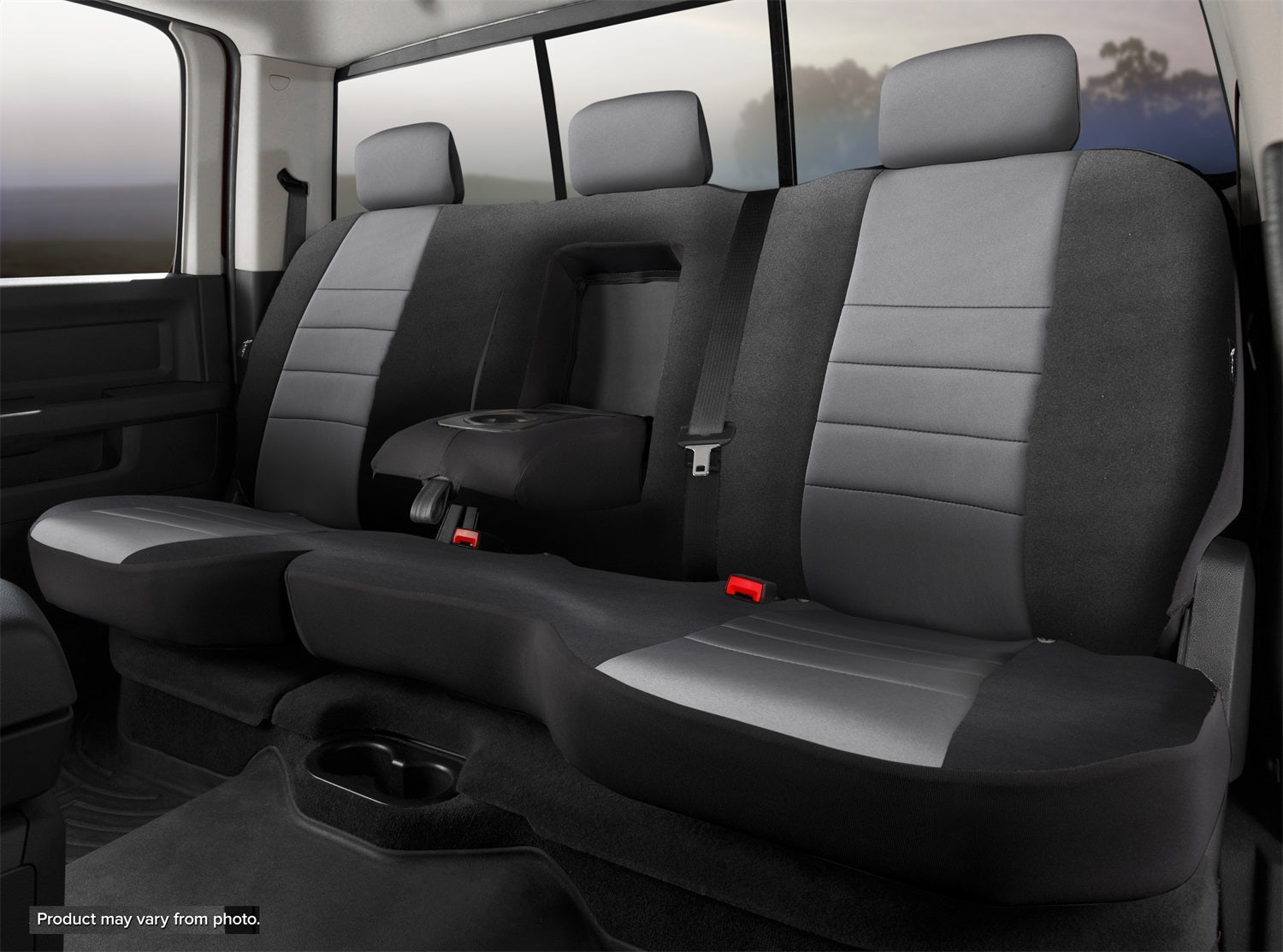 FIA NP92-80 GRAY Neo™ Neoprene Custom Fit Truck Seat Covers FIA NP92-80 GRAY