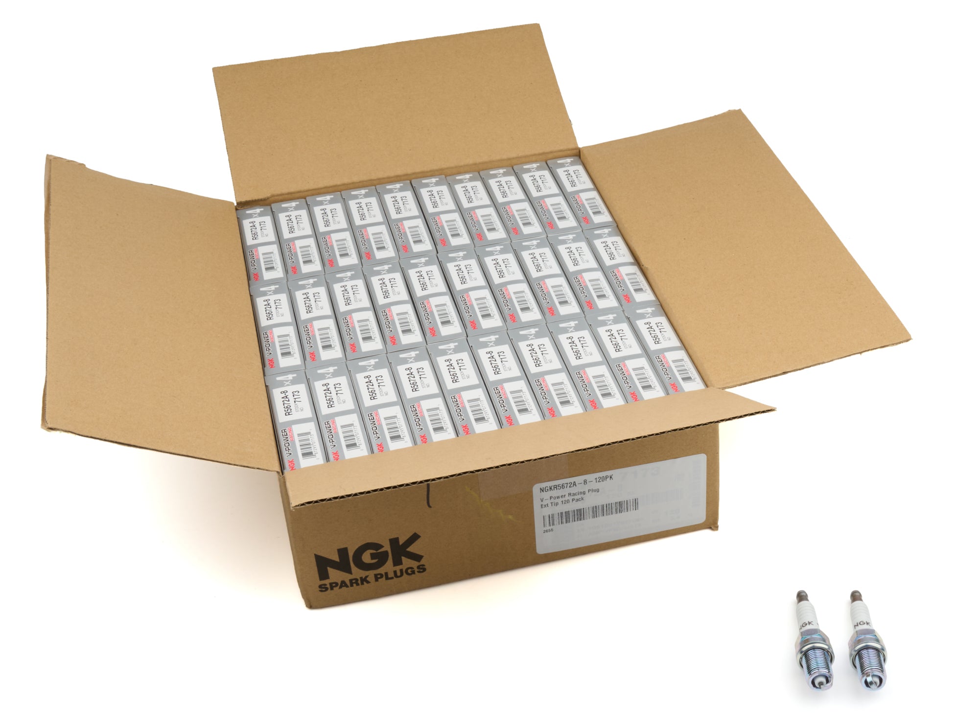 NGK 7173 V-Power Racing Plug Ext Tip 120 Pack NGK 7173