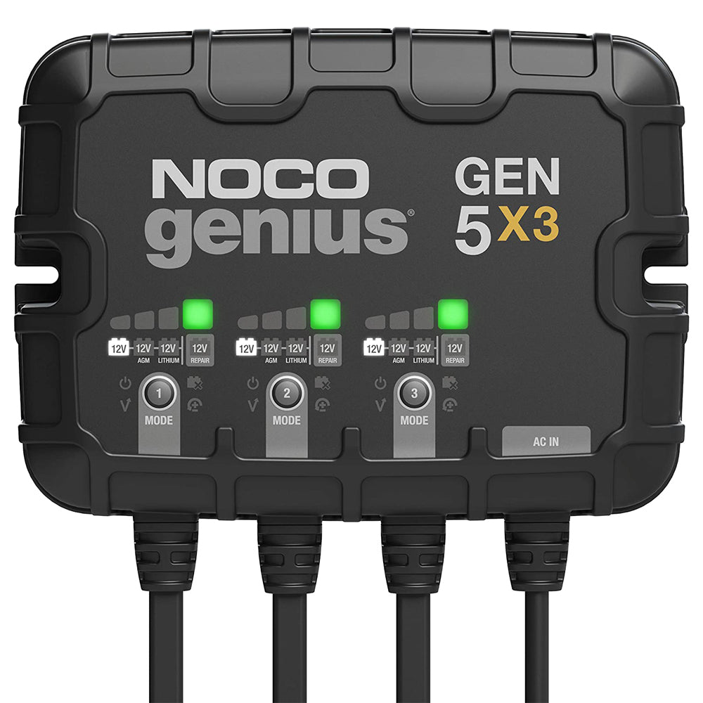 The NOCO Company - Archived GEN5X3 Battery Charger 3-Bank 15 Amp Onboard The NOCO Company - Archived GEN5X3
