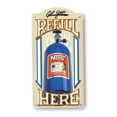NOS/Nitrous Oxide System 19326NOS NOS Refill Metal Sign NOS/Nitrous Oxide System 19326NOS