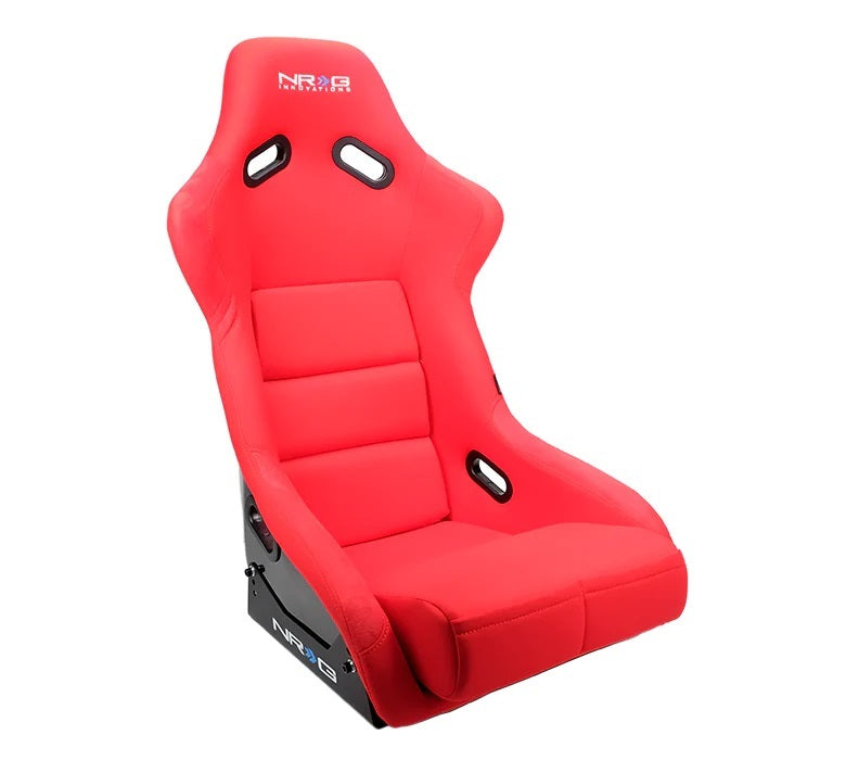 NRG Innovations FRP-300RD Seat FRP Large Red Cloth NRG Innovations FRP-300RD