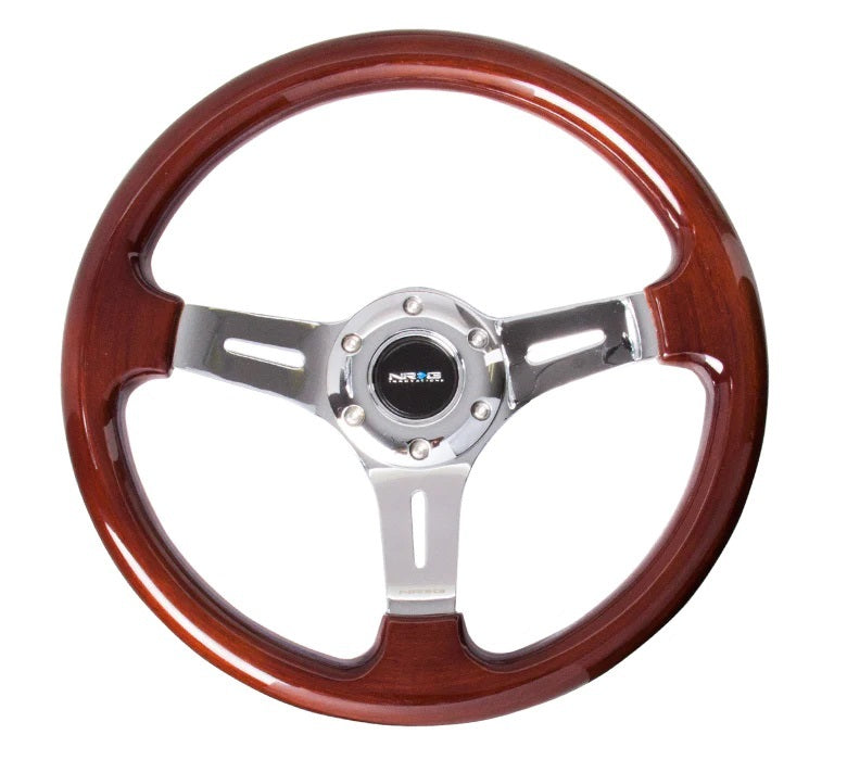 NRG Innovations ST-015-1CH Steering Wheel 330mm 1in Dish Classic Wood Grain NRG Innovations ST-015-1CH