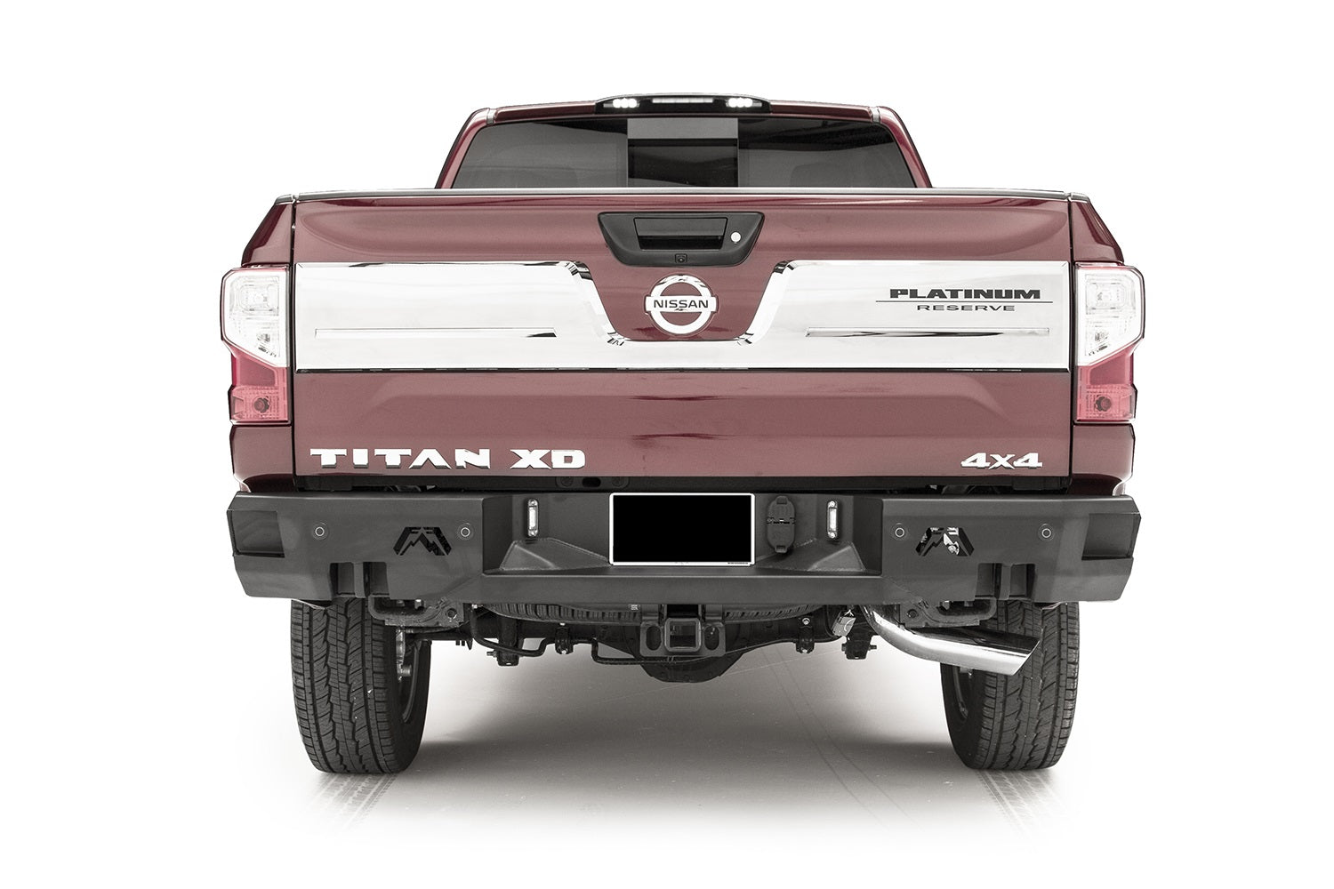 Fab Fours NT16-W3751-B Premium Rear Bumper; Uncoated/Paintable; w/Sensors; [AWSL]; Fab Fours NT16-W3751-B