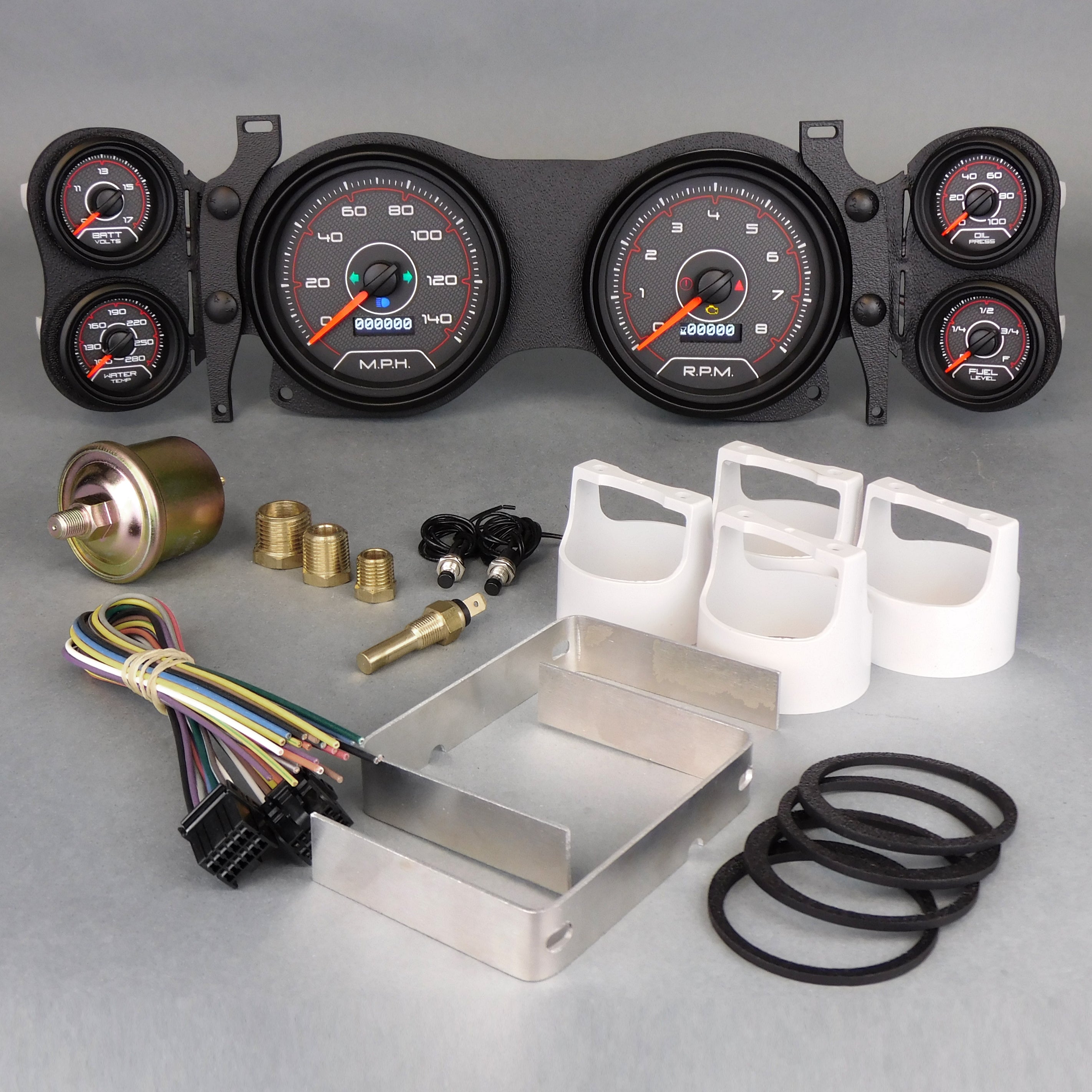 New Vintage USA 20670-01 Gauge Kit Camaro 70-78 CFR Red New Vintage USA 20670-01