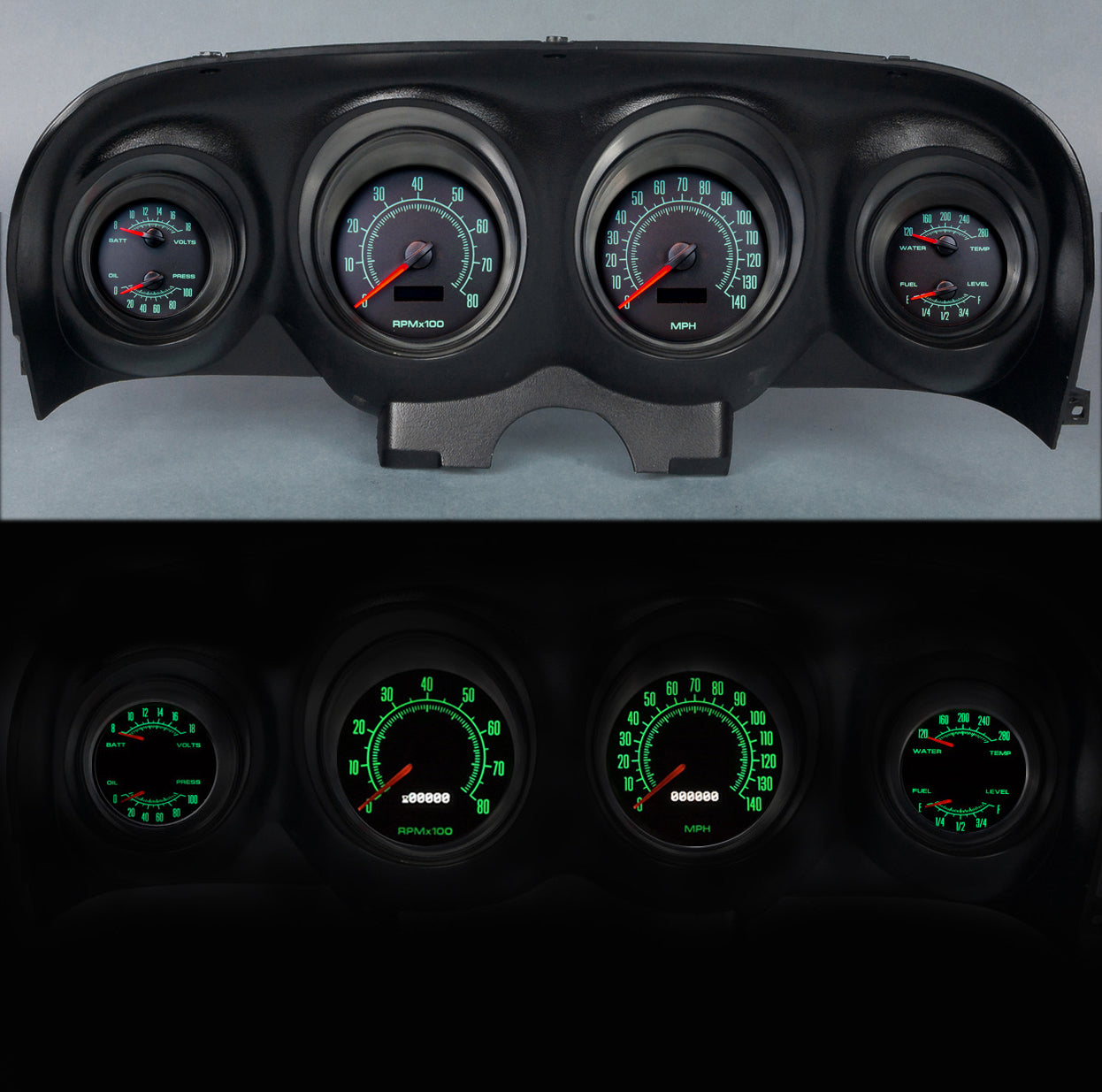 New Vintage USA 69790-05 Gauge Kit Mustang 69-70 69 Series 4-3/8in New Vintage USA 69790-05