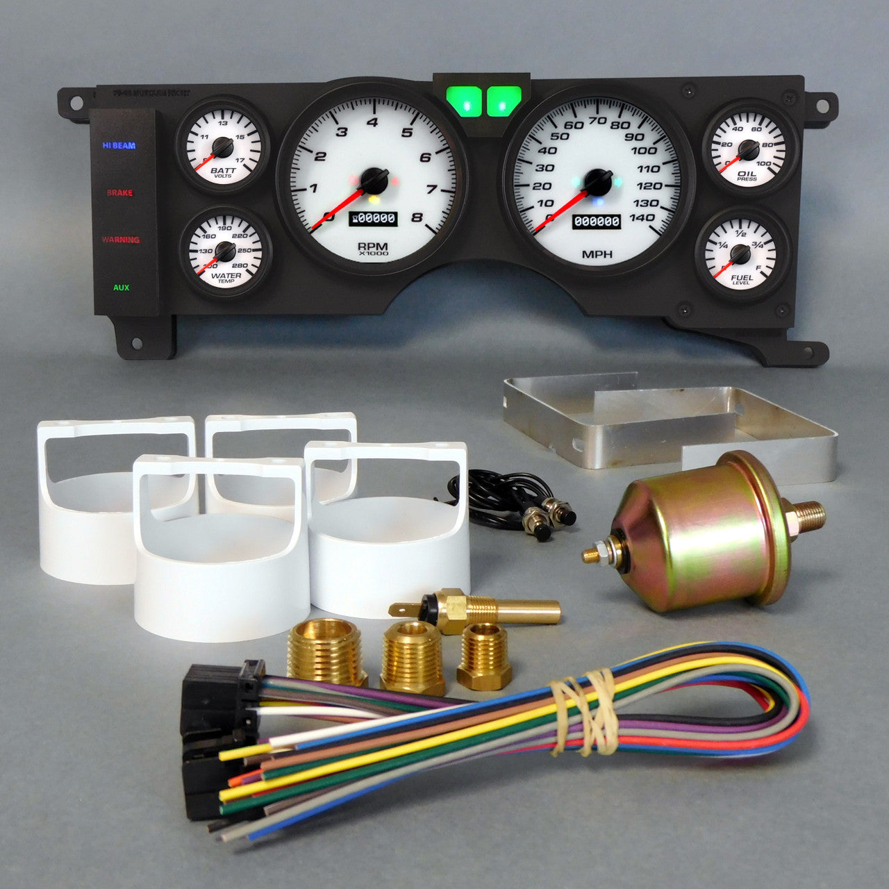 New Vintage USA 79211-03 Gauge Kit Mustang 78-86 Perf II Wht New Vintage USA 79211-03