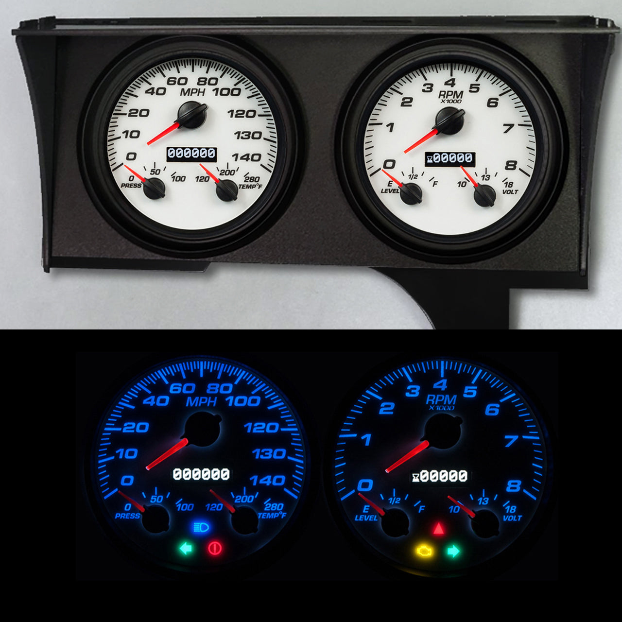 New Vintage USA 88321-03 Gauge Kit GM Monte Carlo 78-88 Perf II Wht New Vintage USA 88321-03