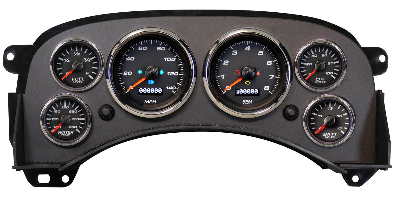 New Vintage USA 99601-01 Gauge Kit GM Truck 99-06 Performance II Black New Vintage USA 99601-01
