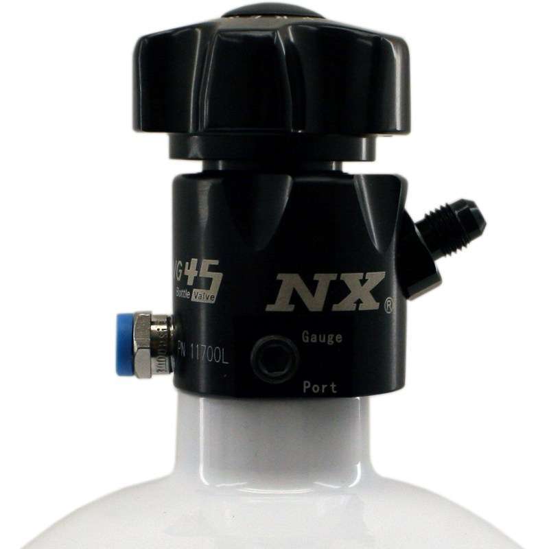 Nitrous Express 11700L Lightning 45 Deg. Bottle Valve - 10lb. Nitrous Express 11700L