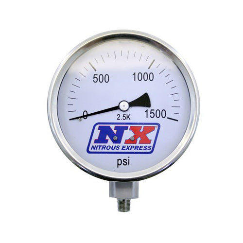 Nitrous Express 15540 Nitrous Pressure Gauge 4in Dia High Accuracy Nitrous Express 15540