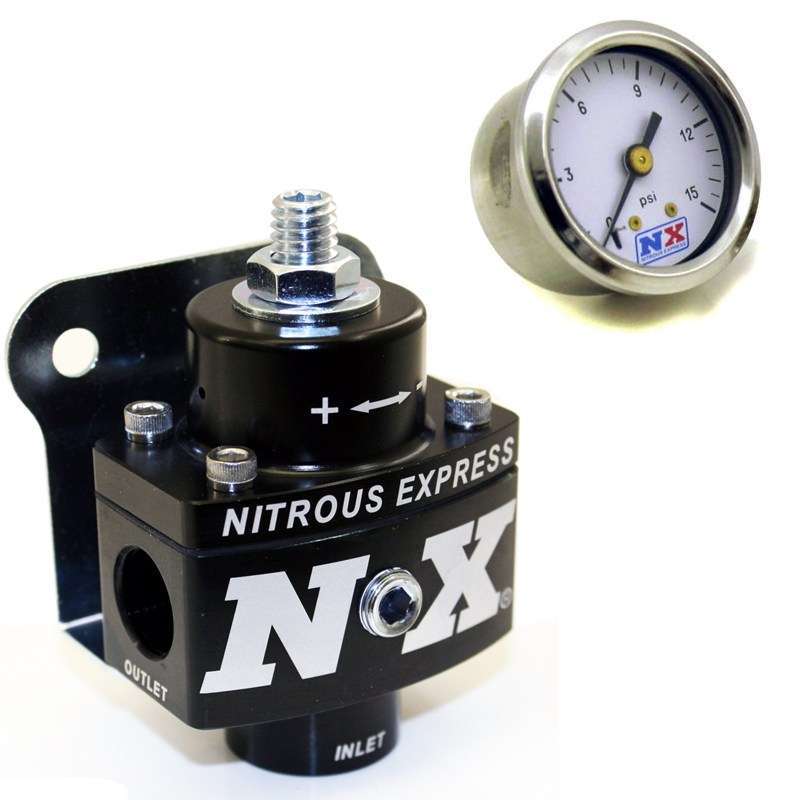 Nitrous Express 15952 Fuel Pressure Regulator Non-Bypass w/Gauge Nitrous Express 15952