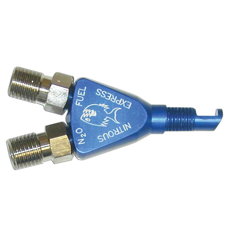 Nitrous Express 70000 Piranha Nitrous Nozzle Blue Anodized Nitrous Express 70000