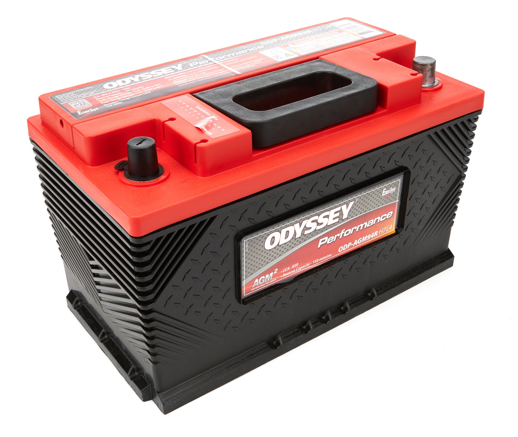 Odyssey Battery ODP-AGM94R H7 L4 Battery 850CCA SAE Standard Terminal Odyssey Battery ODP-AGM94R H7 L4