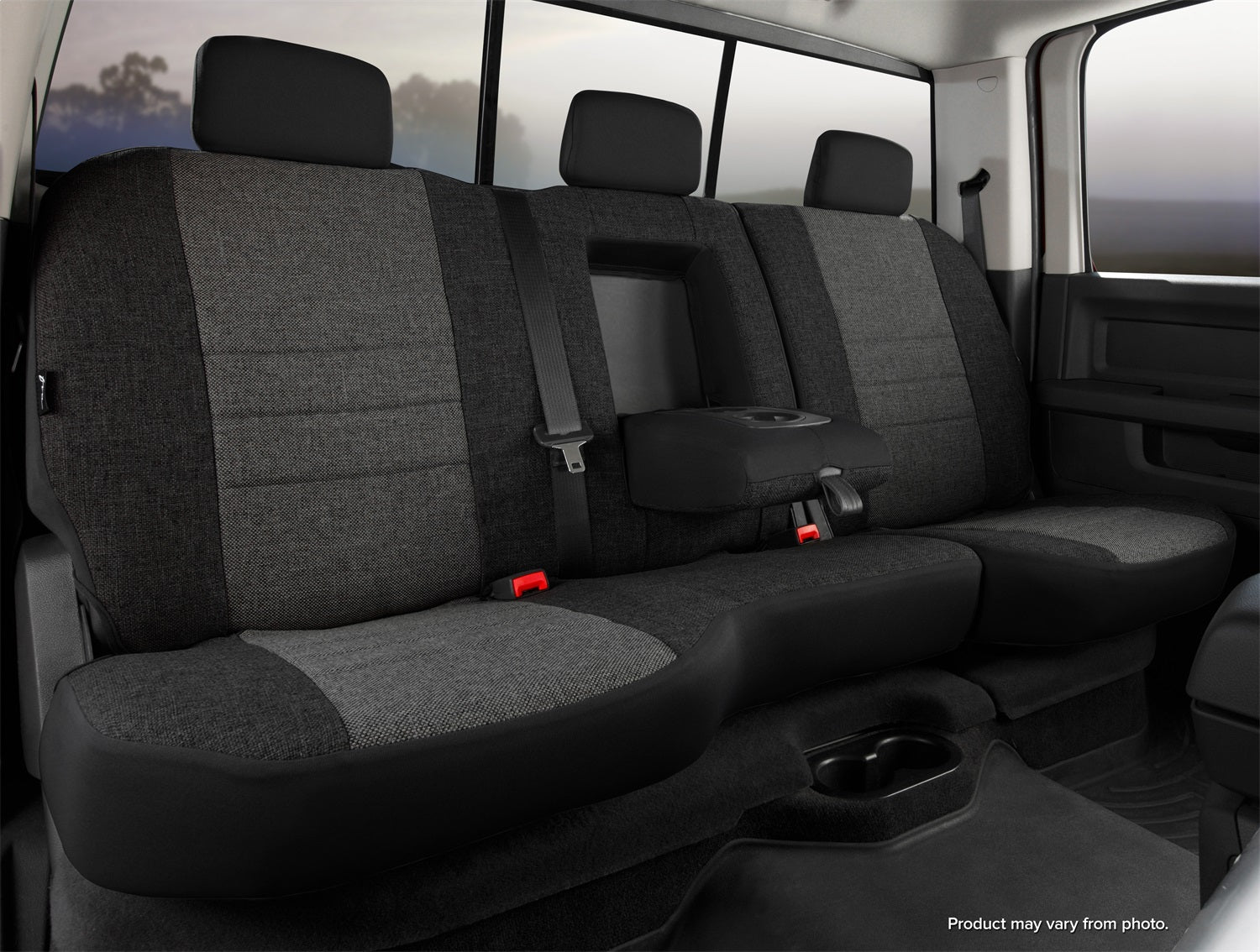 FIA OE32-90 CHARC OE™ Custom Seat Cover; Split Seat 40/60; Charcoal; FIA OE32-90 CHARC