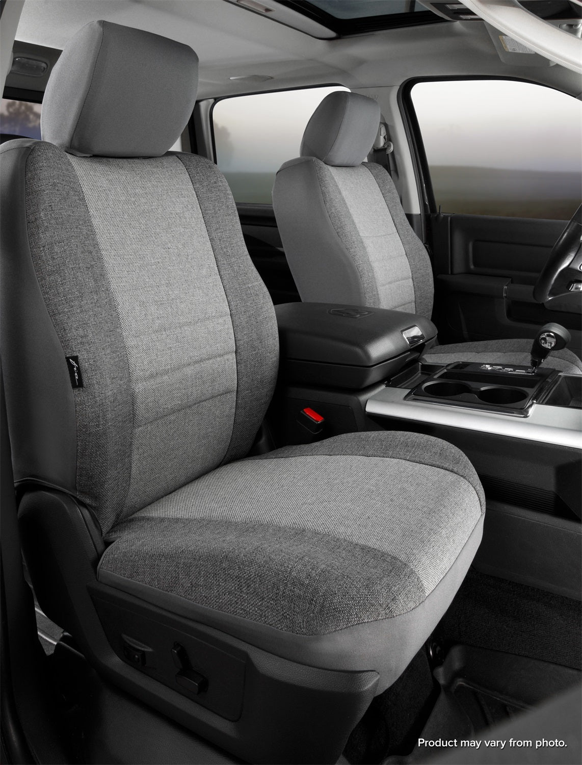 FIA OE37-72 GRAY OE™ Custom Seat Cover; Bucket Seat; Gray; Front; FIA OE37-72 GRAY