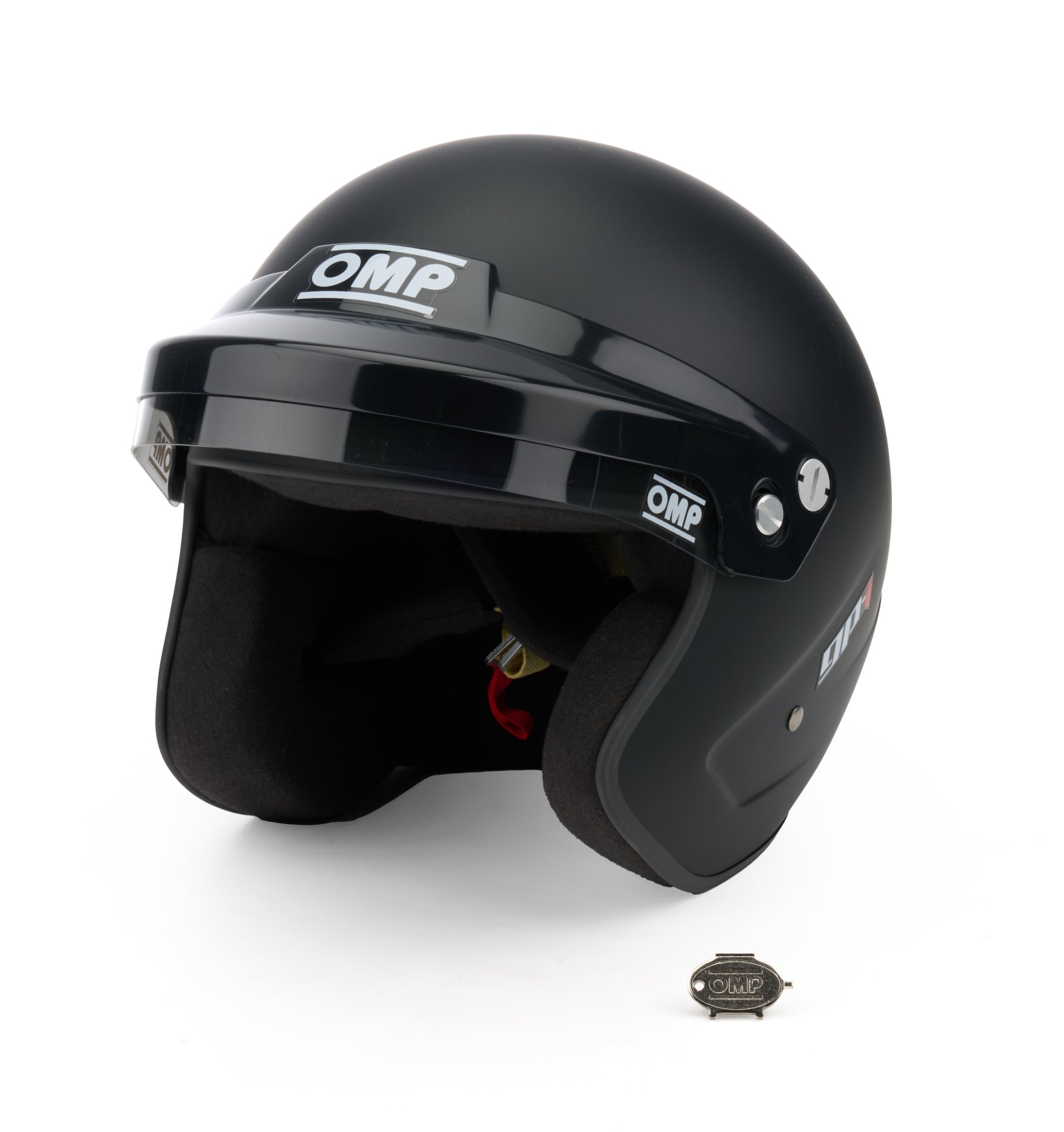 OMP Racing INC 1760011 GP-I  Helmet Matte BLK 57-58 Small SA2025 OMP Racing INC 1760011