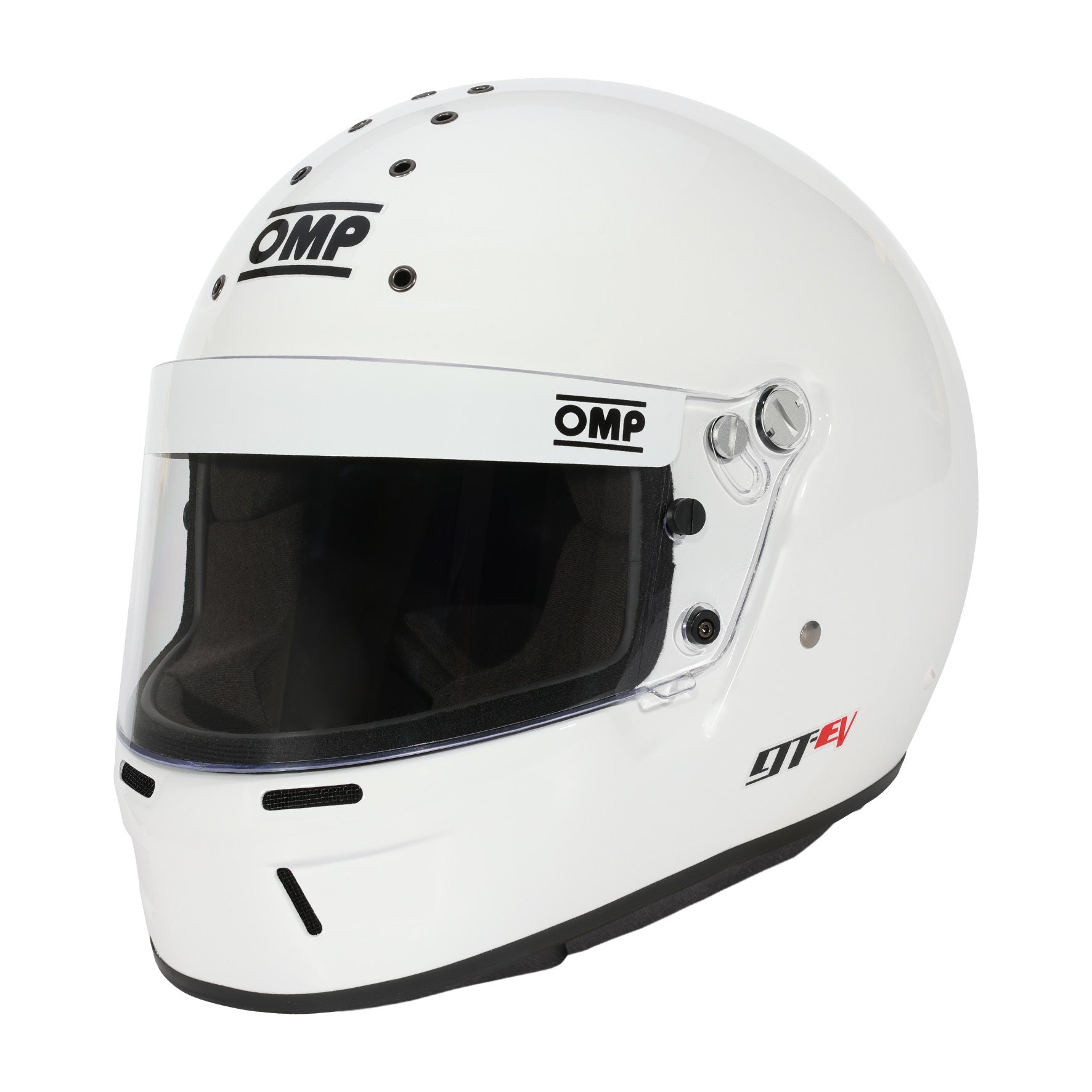 OMP Racing INC 1762002 GT-EV White Medium Helmet SA2025 OMP Racing INC 1762002
