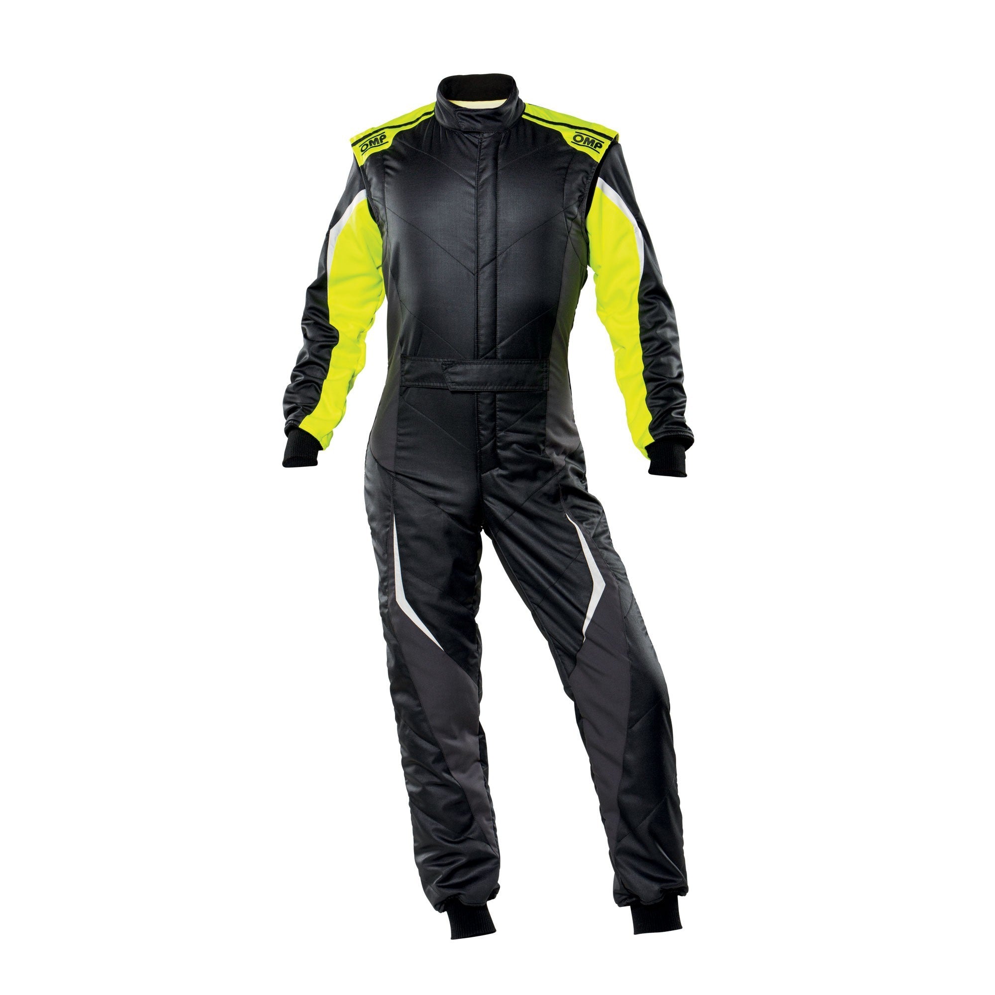 OMP Racing INC IA0-1859-B01-SF-178-54 TECNICA EVO SUIT BLACK/Y ELLOW SIZE 54 FIA 8856-2 OMP Racing INC IA0-1859-B01-SF-178-54