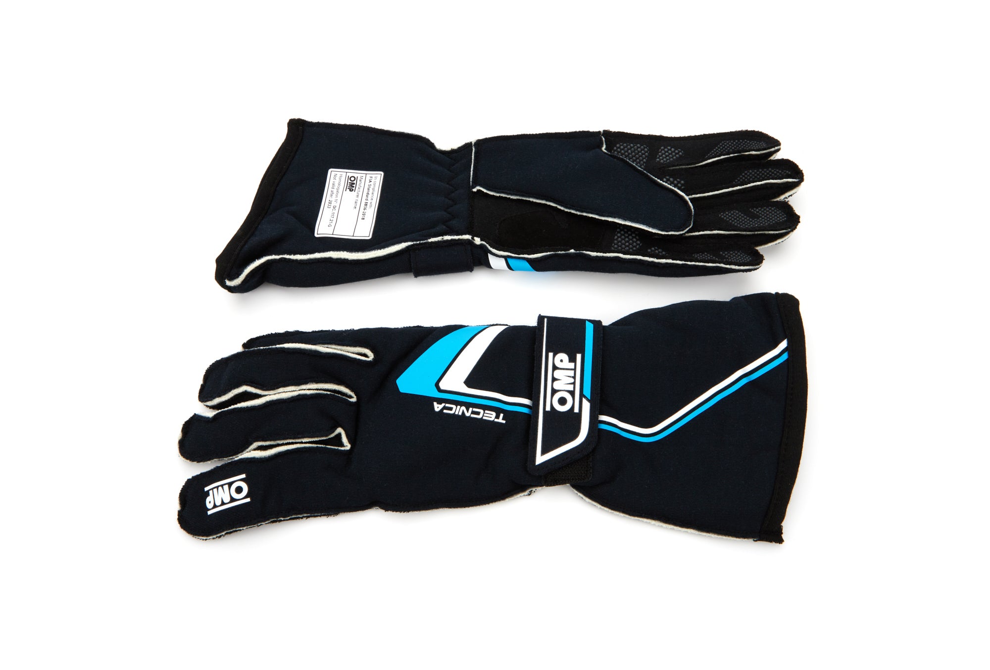 OMP Racing INC IB0-0772-A01-244-S Tecnica Gloves Blue And Cyan Small OMP Racing INC IB0-0772-A01-244-S