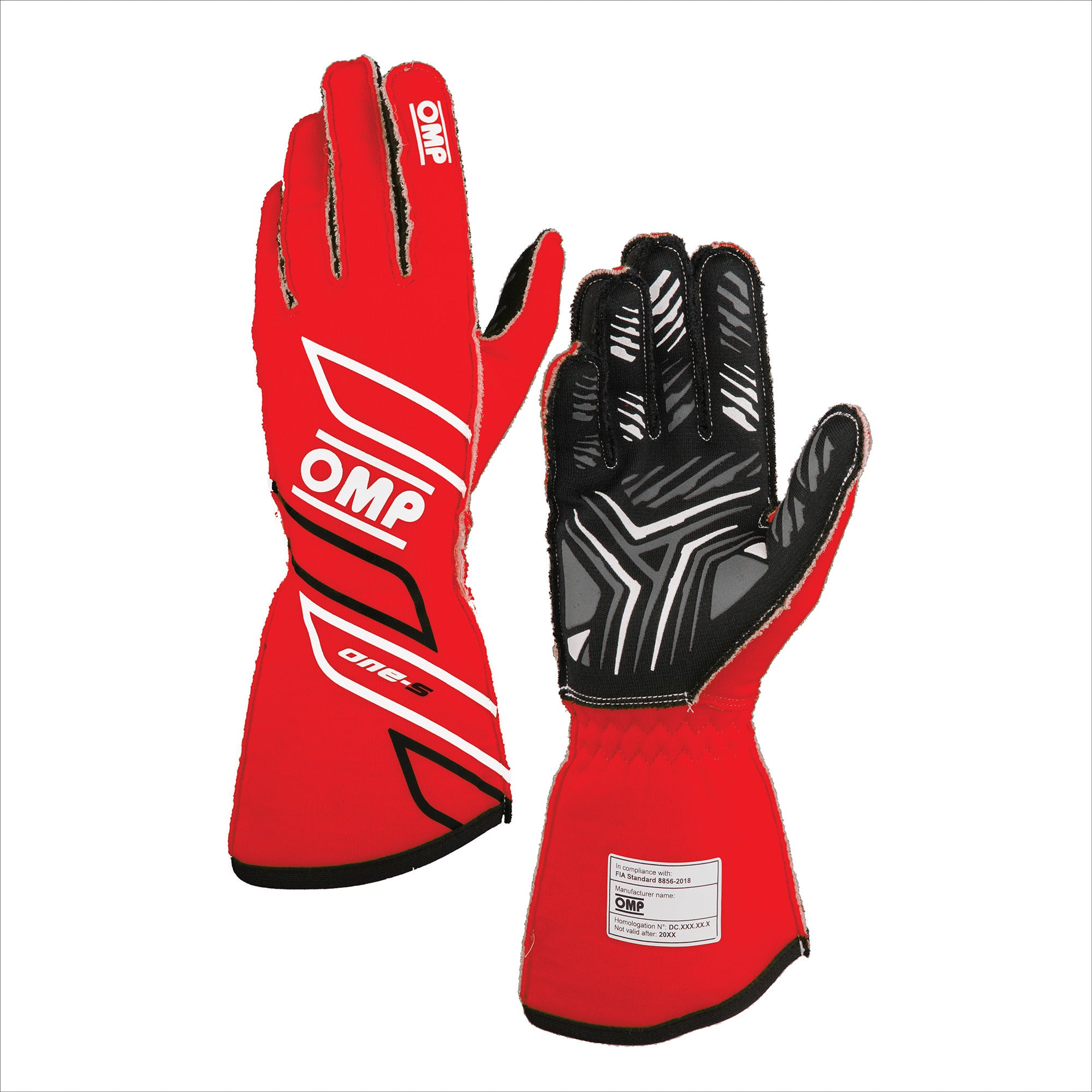 OMP Racing INC IB0-0778-A01-061-S ONE-S GLOVES my2025 FIA 8856-2018 RED SZ. S OMP Racing INC IB0-0778-A01-061-S