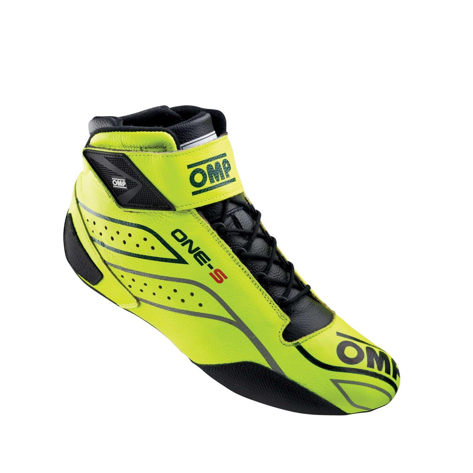 OMP Racing INC IC0-0822-A03-099-42 ONE-S SHOES FIA 8856-201 8/SFI FLUO YELLOW SZ. 42 OMP Racing INC IC0-0822-A03-099-42