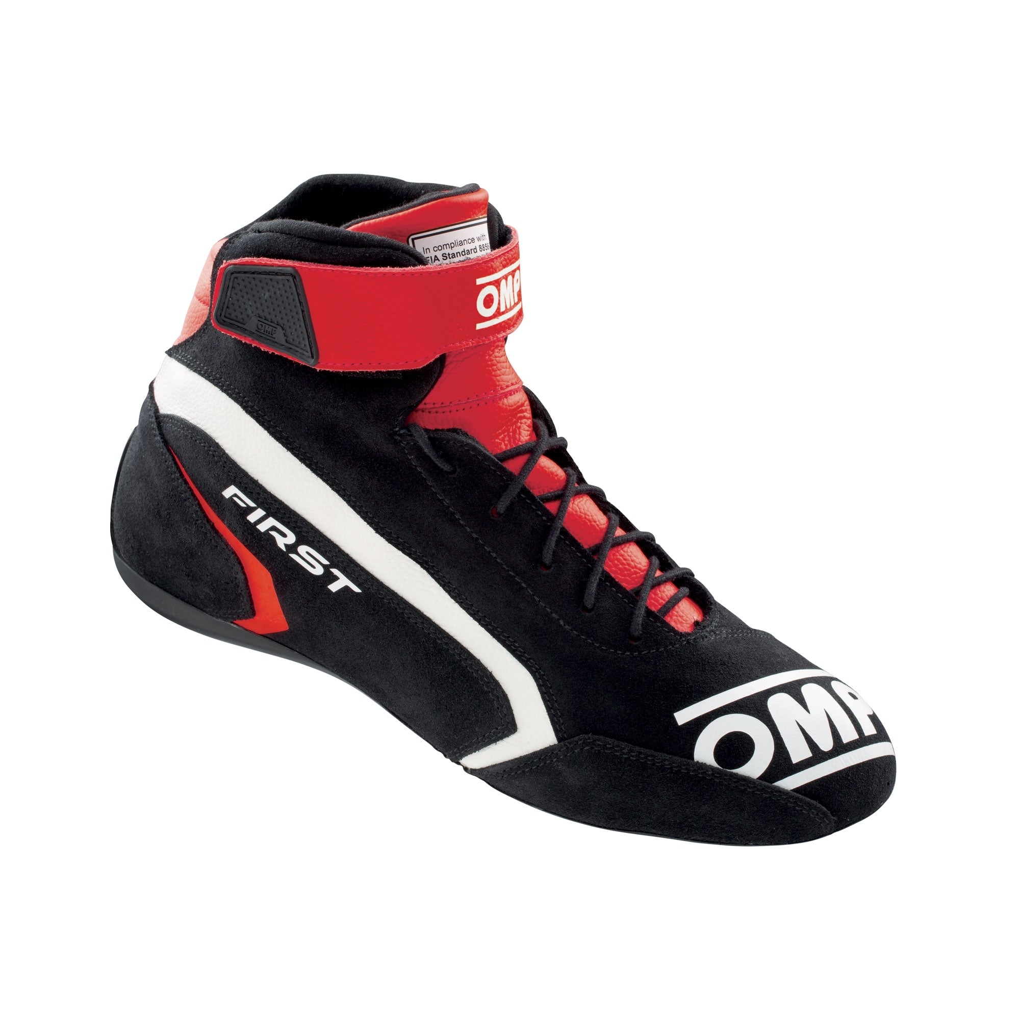OMP Racing INC IC0-0824-A01-073-45 FIRST SHOES my2021 RED/B LACK TG. 45 FIA 8856-201 OMP Racing INC IC0-0824-A01-073-45