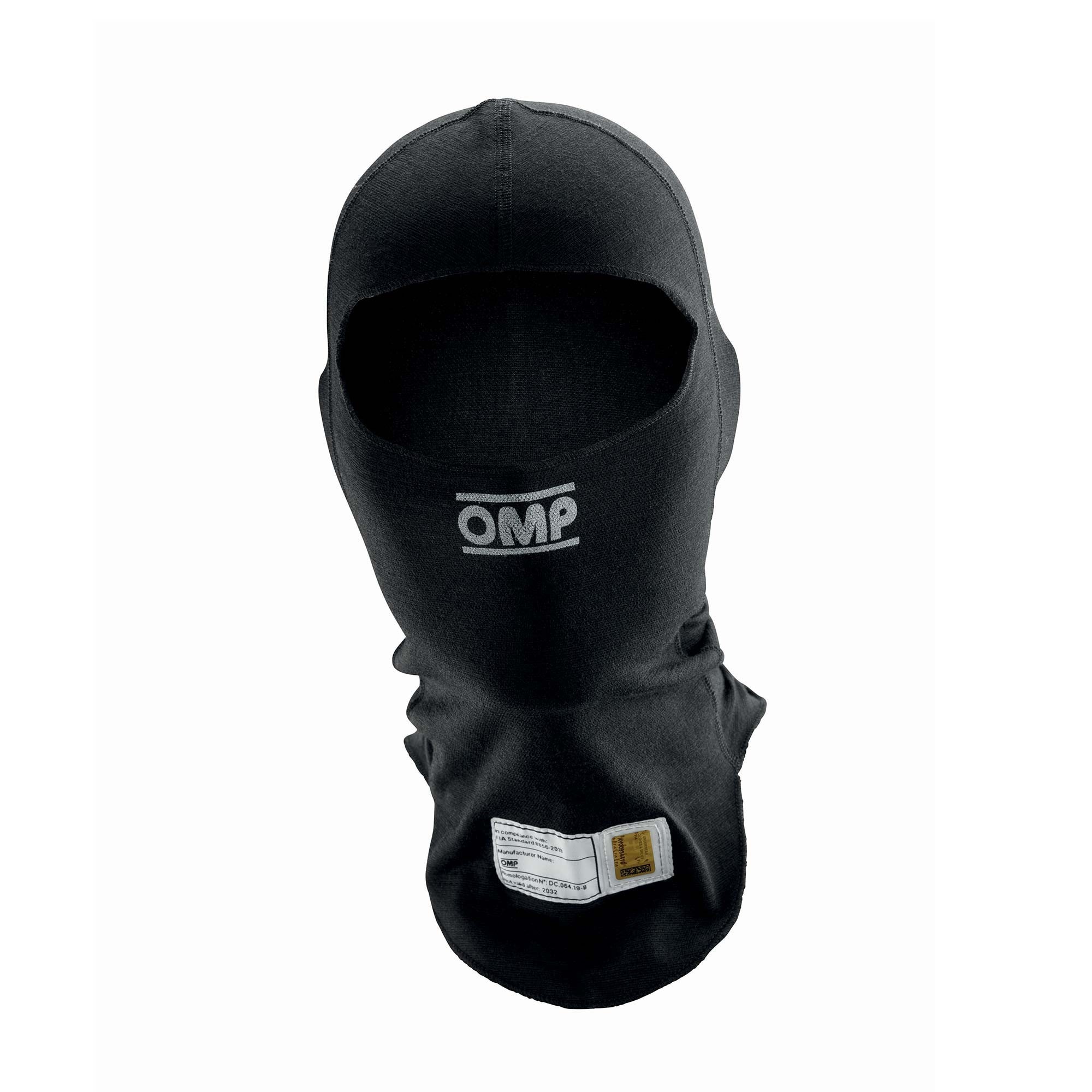 OMP Racing INC IE0-0794-A01-071-S Tecnica EVO Balaclava FIA8856 Black Size SM OMP Racing INC IE0-0794-A01-071-S