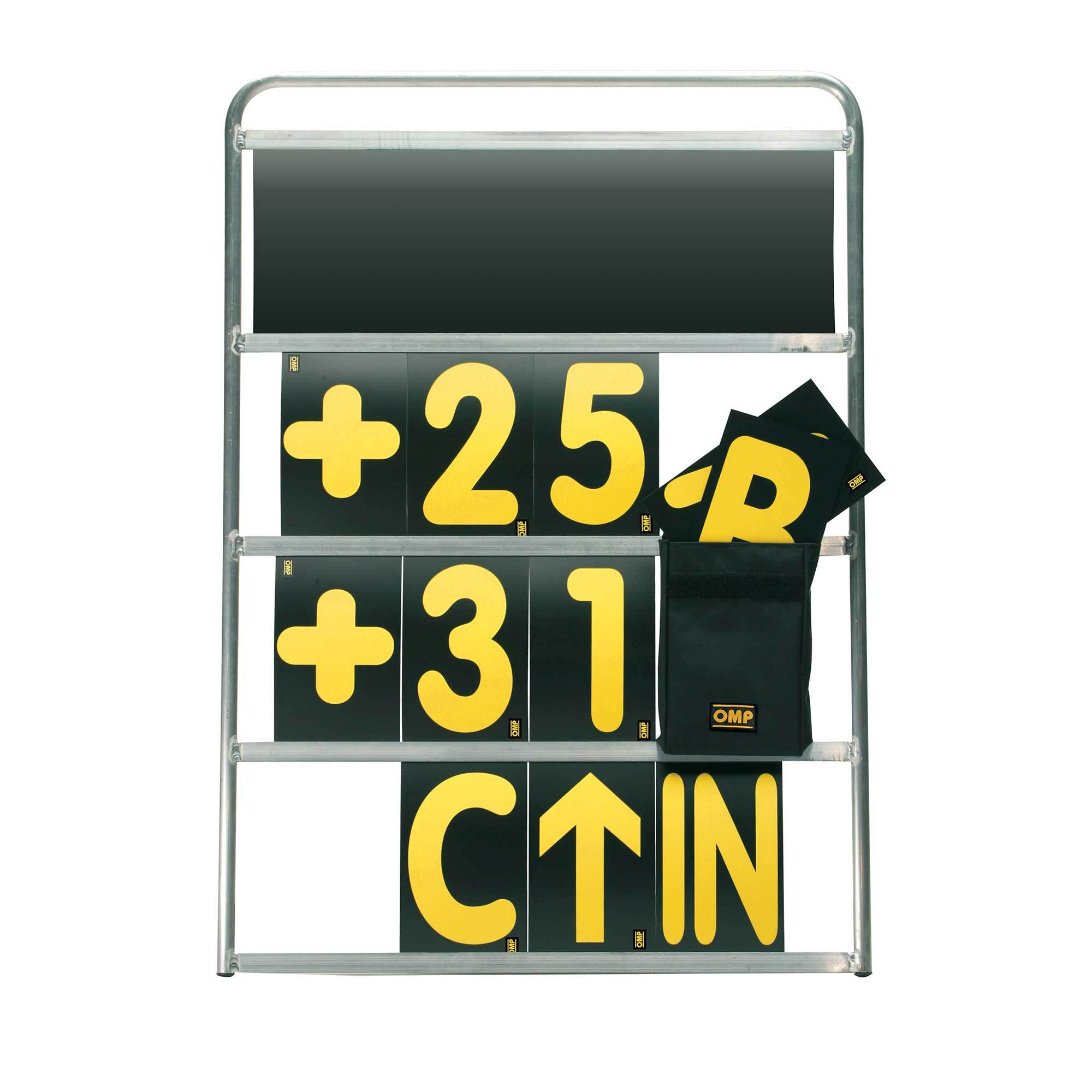 OMP Racing INC NC0-1068 Pit Board 4 Row Alum Frame 100x72cm OMP Racing INC NC0-1068