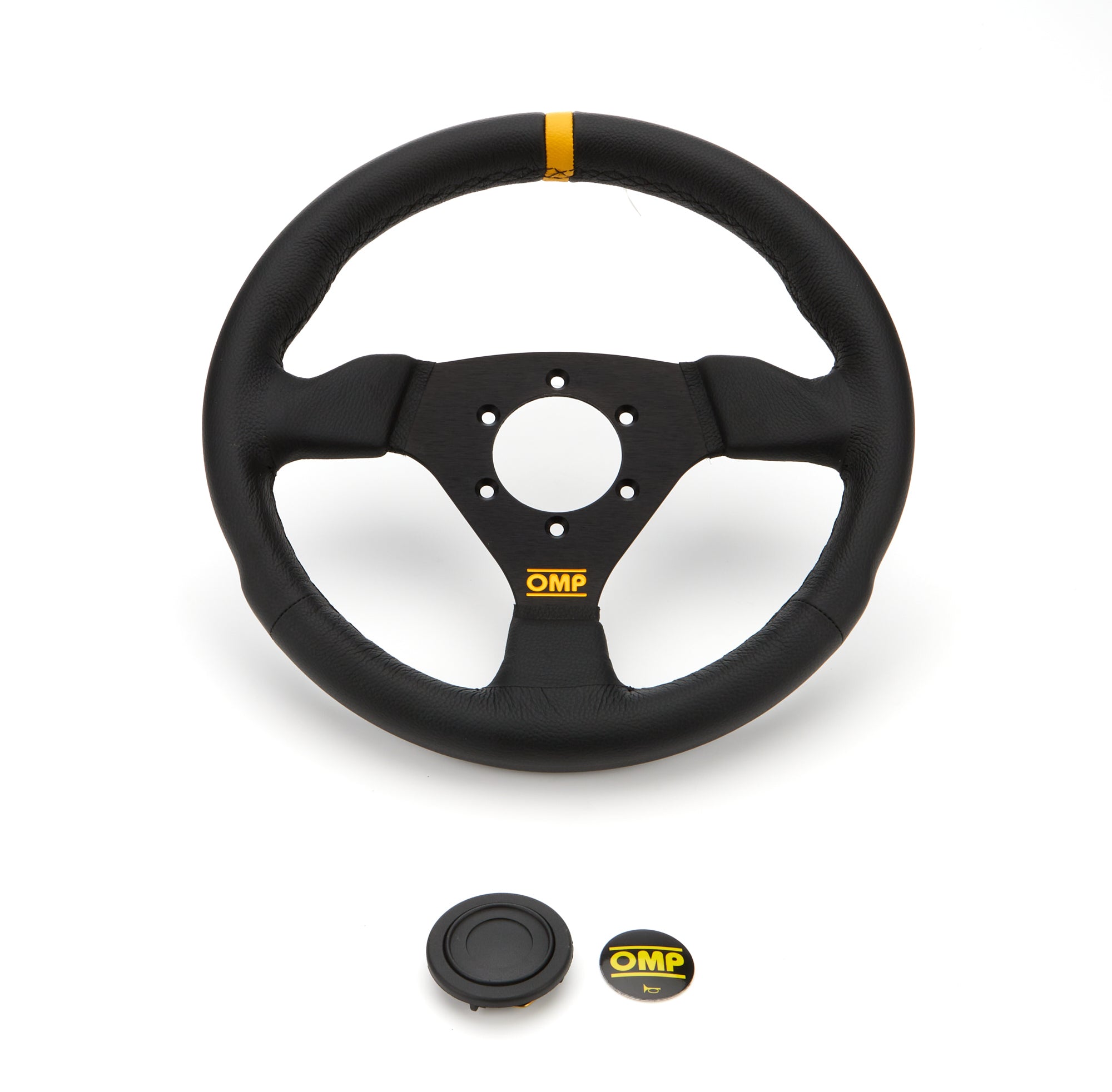 OMP Racing INC OD0-1976-071 Trecento 300mm Steering Wheel Black Leather OMP Racing INC OD0-1976-071