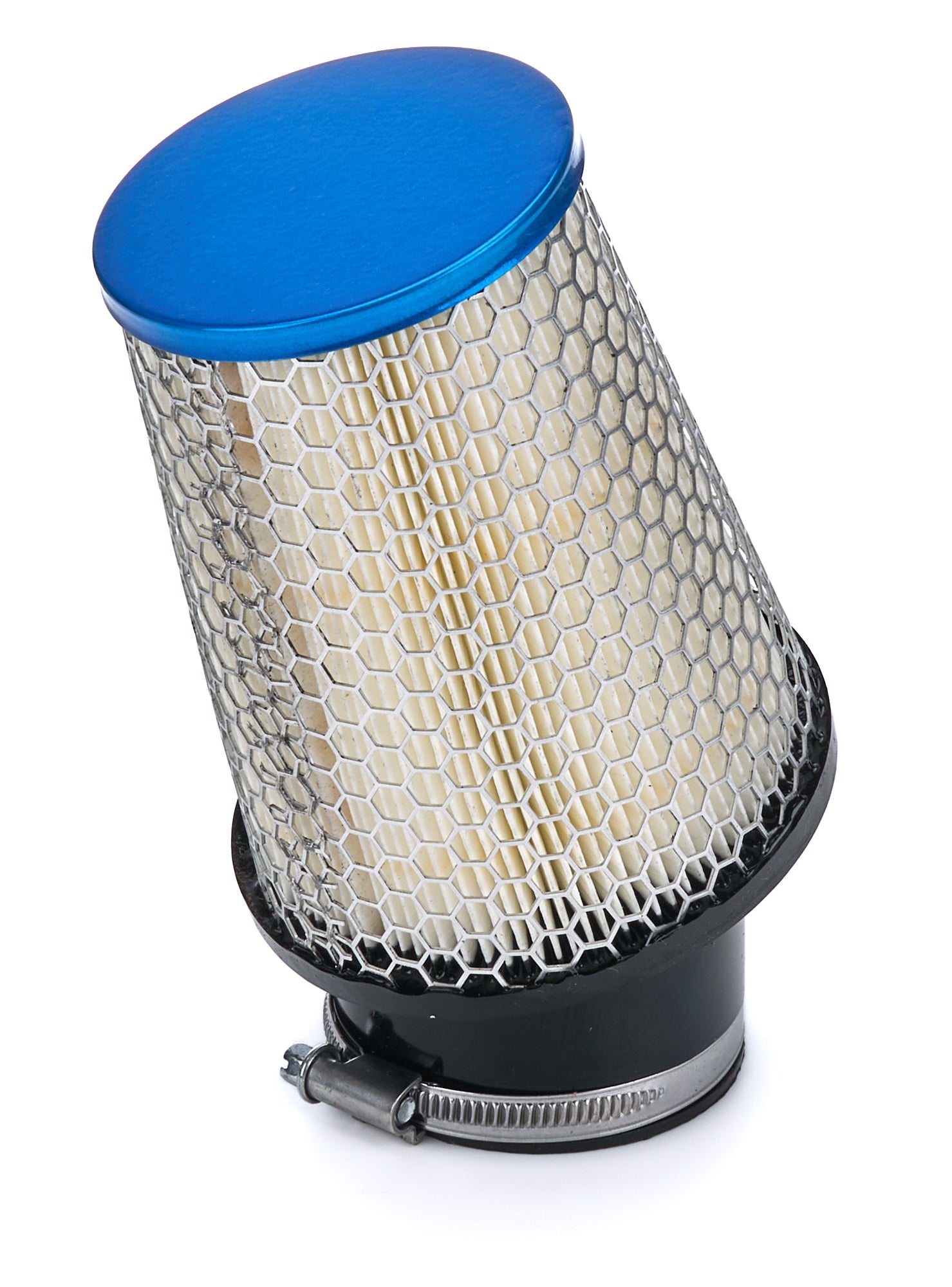 otr filters CY11001BA Filter Air Kart 2.437in Inlet 5in 20 Deg Blue otr filters CY11001BA
